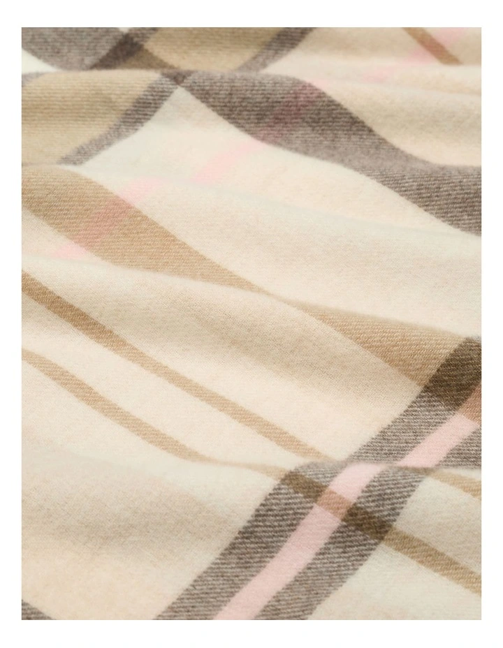 Check Scarf in Sandstone Multi image 3