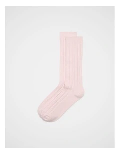 Marled Boot Sock in Pale Blossom Marle