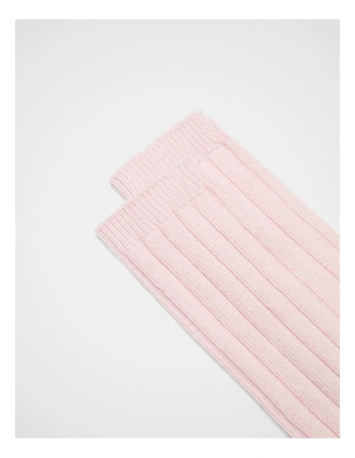 Marled Boot Sock in Pale Blossom Marle image 2