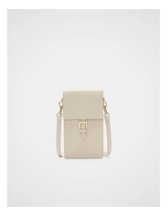 Leather Everyday Crossbody in Cream