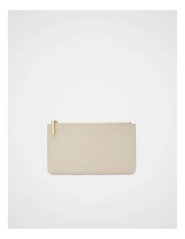 Leather Everyday Wallet in Cream image 1
