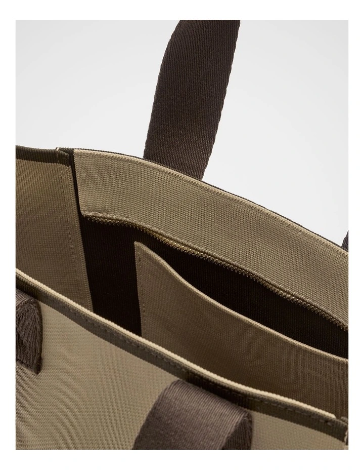 Logo Knit Mini Tote in Sandstone image 4