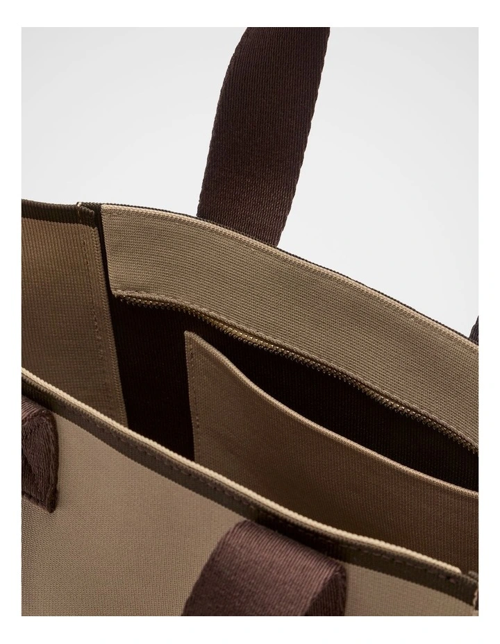 Seed Logo Knit Mini Tote in Sandstone image 4