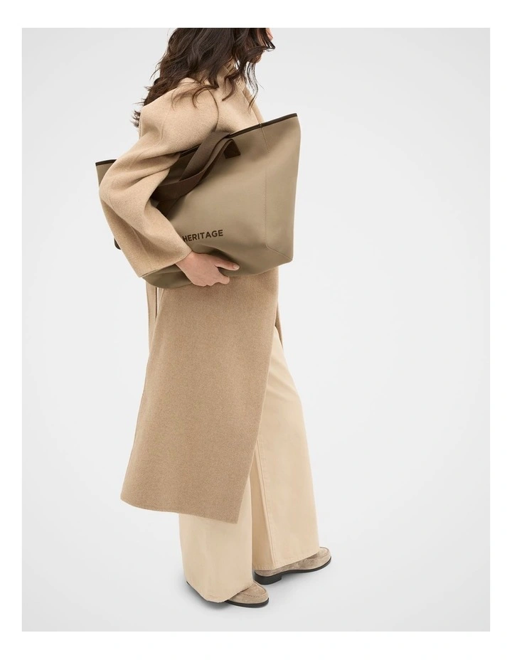 Seed Logo Knit Tote in Sandstone image 2