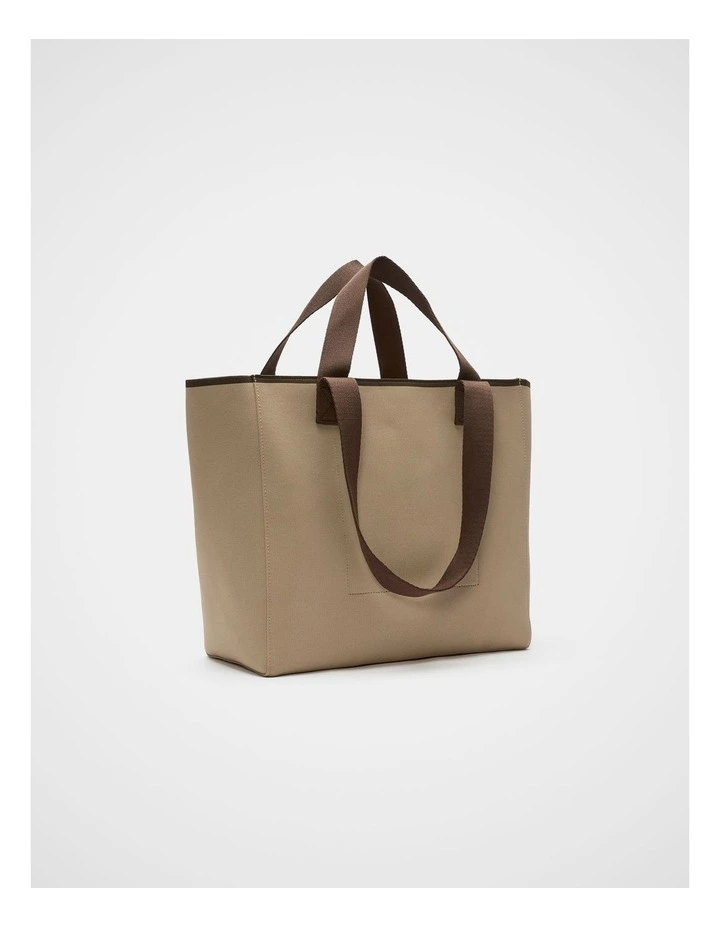 Seed Logo Knit Tote in Sandstone image 3