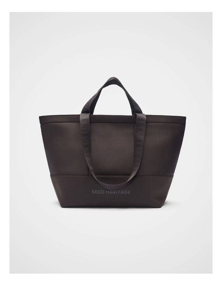 Seed Overnight Tech Tote in Coffee Bean image 1