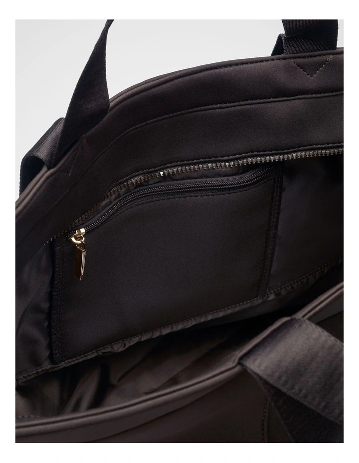 Seed Overnight Tech Tote in Coffee Bean image 4