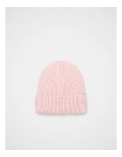 Rib Knit Beanie in Pale Blossom