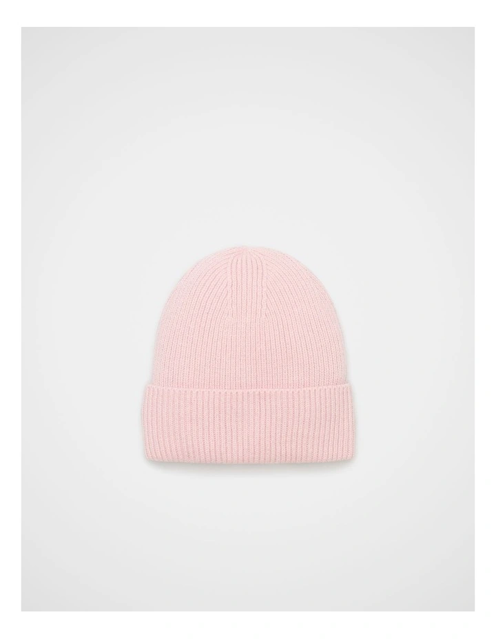 Rib Knit Beanie in Pale Blossom image 1