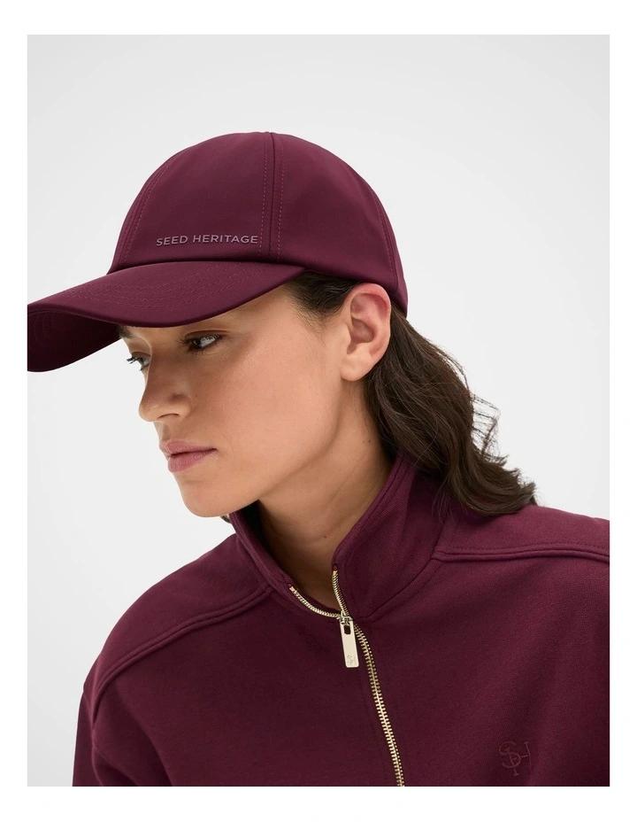 Daily Cap in Plum Red image 2