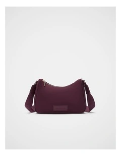Tech Essential Crossbody Bag in Plum Red
