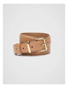 Cora Leather Belt in Caramel