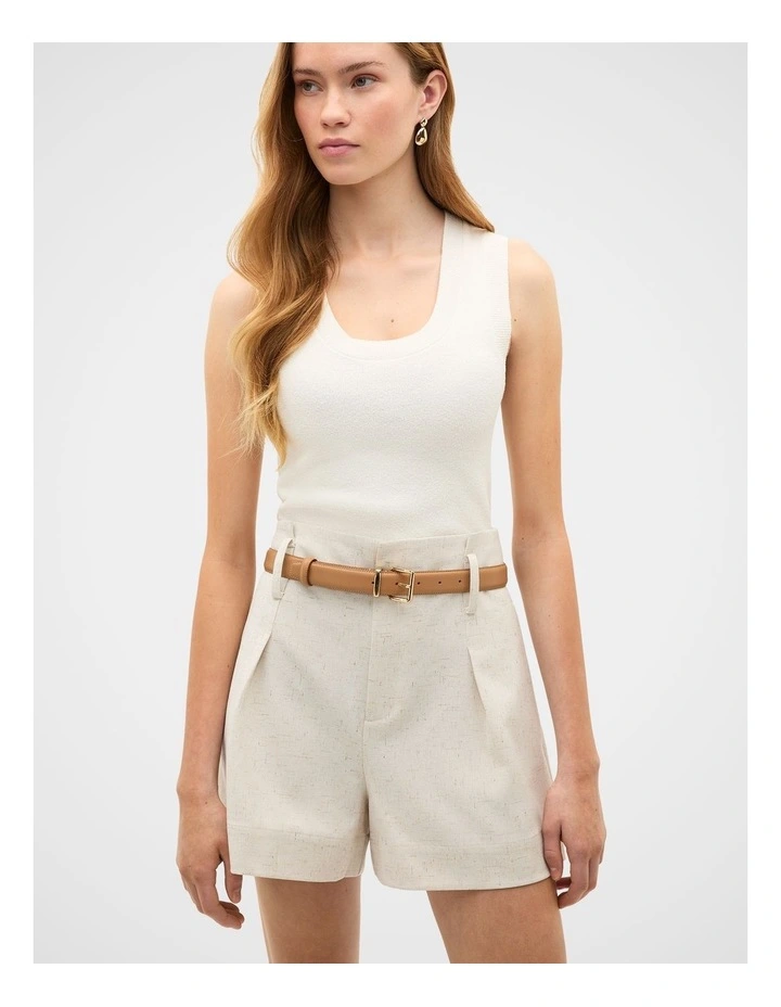 Cora Leather Belt in Caramel image 2
