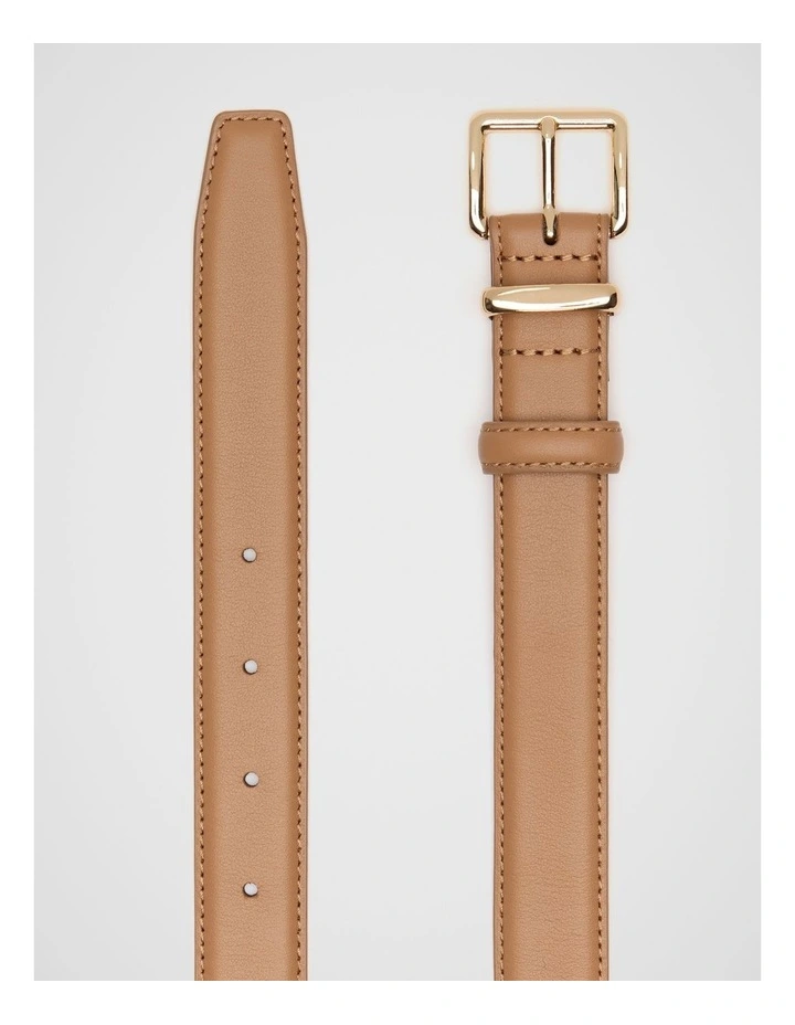 Cora Leather Belt in Caramel image 3