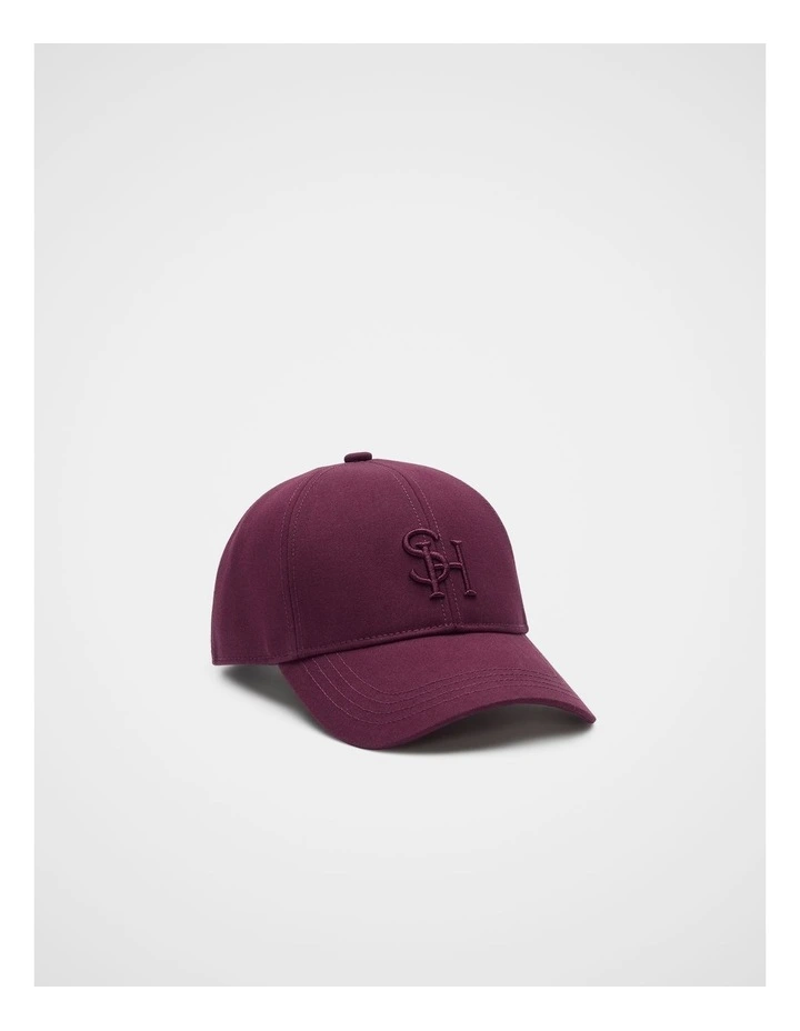 MD Fabric Cap in Plum Red image 1