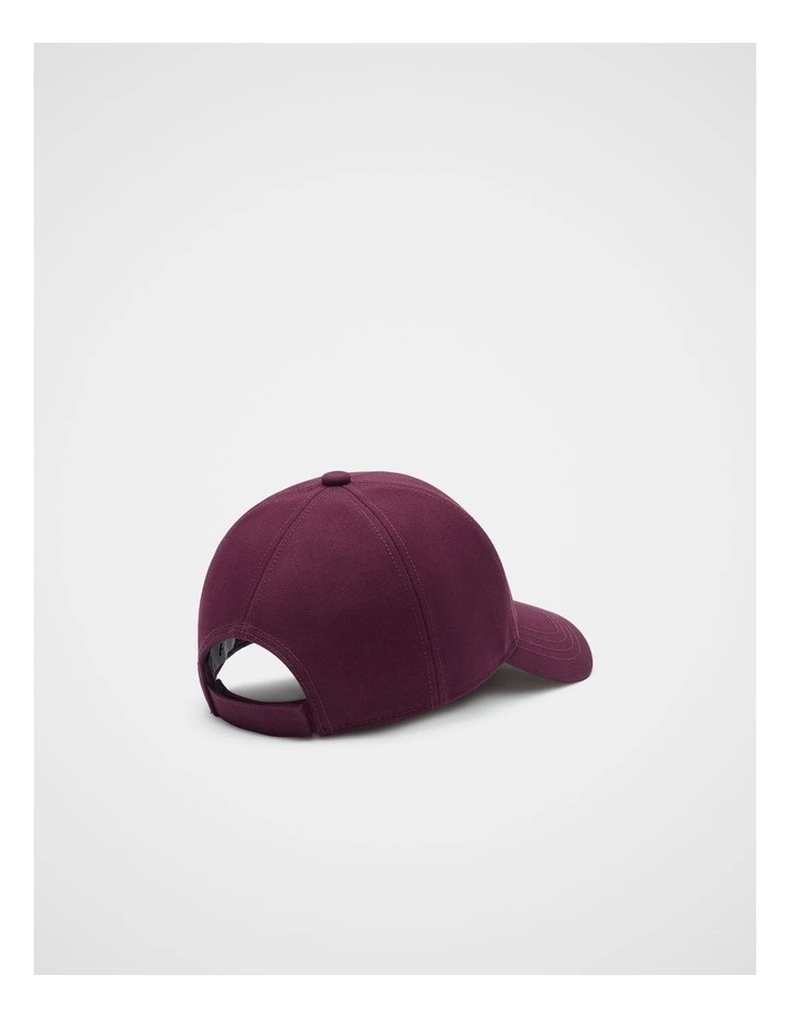 MD Fabric Cap in Plum Red image 3