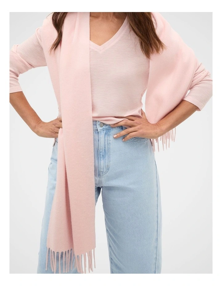 Super Soft Wool Scarf in Pale Blossom image 2