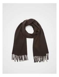 Super Soft Wool Scarf in Coffee Bean