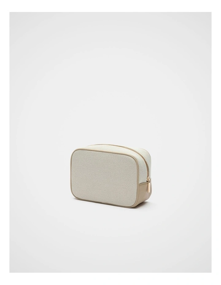 Small Cosmetic Bag in Sandstone image 3