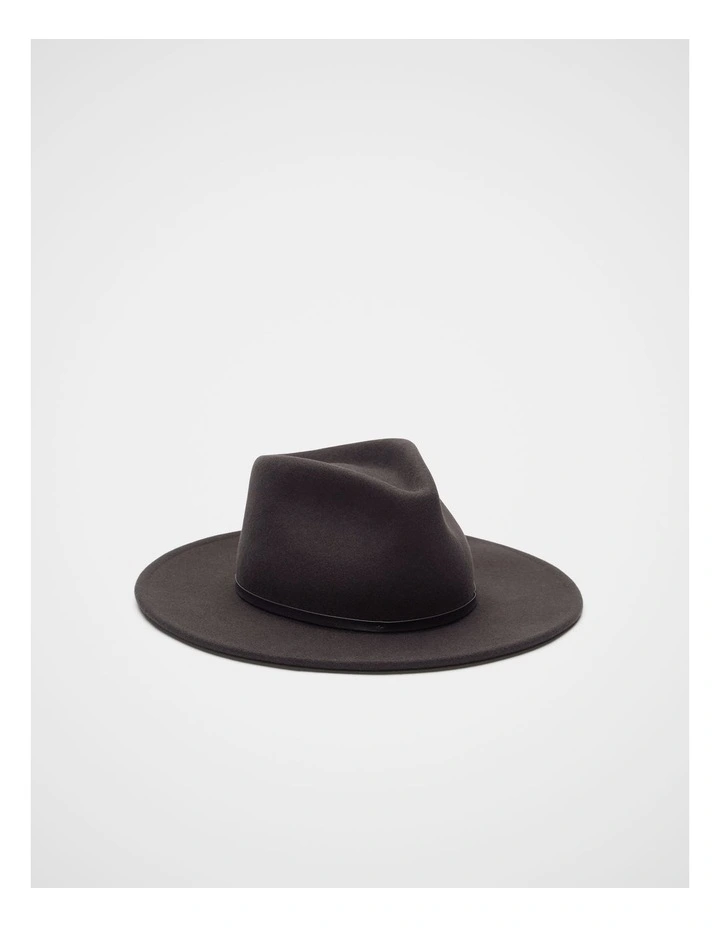 Wool Fedora in Coffee Bean image 1