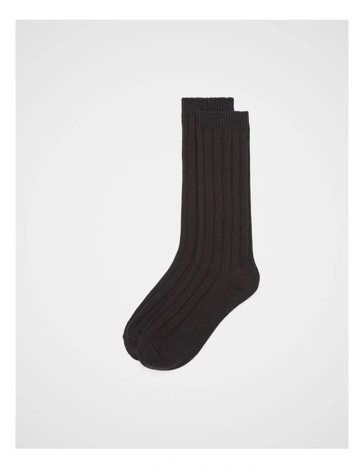 Boot Sock in Coffee Bean image 1