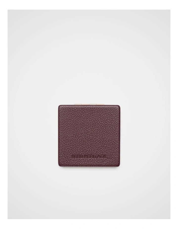 Compact Mirror in Plum Red image 1