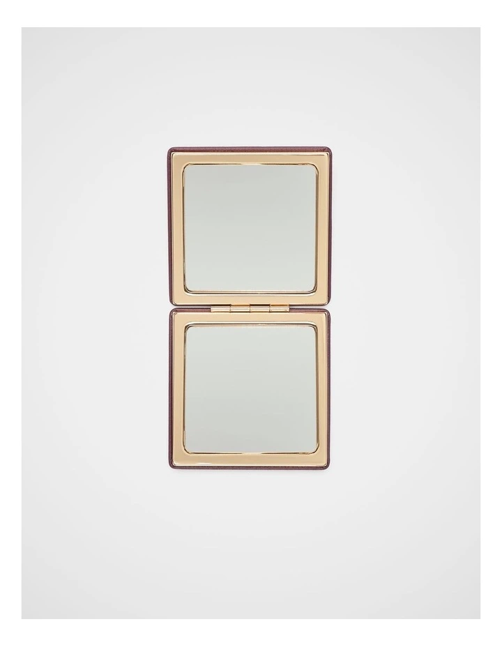 Compact Mirror in Plum Red image 2