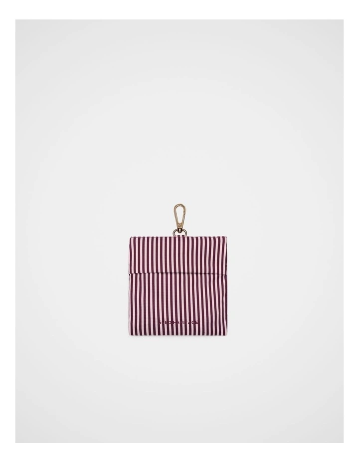 Packable Shopper Tote in Plum Red image 2