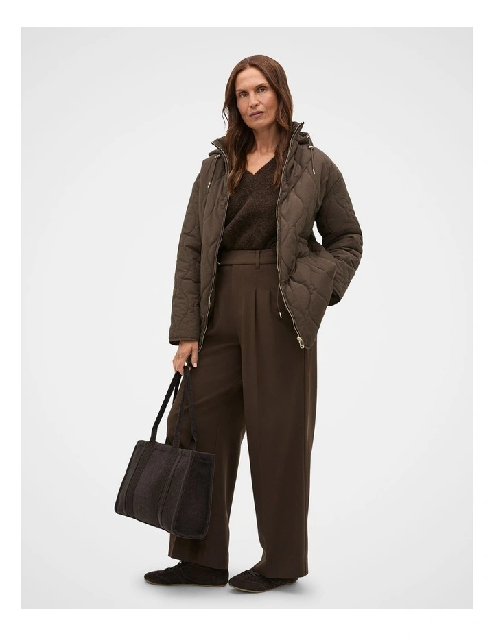 Felt Tote in Coffee Bean image 2