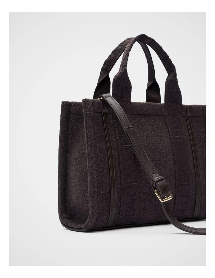 Felt Mini Tote in Coffee Bean image 3