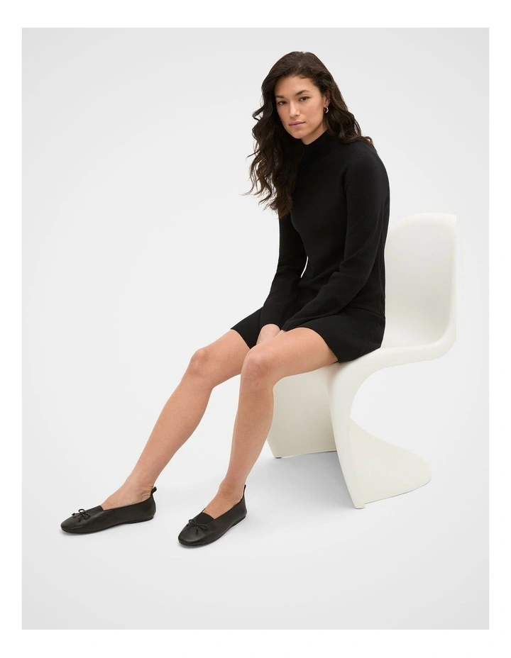 Lou Ballet Flat in Black image 2