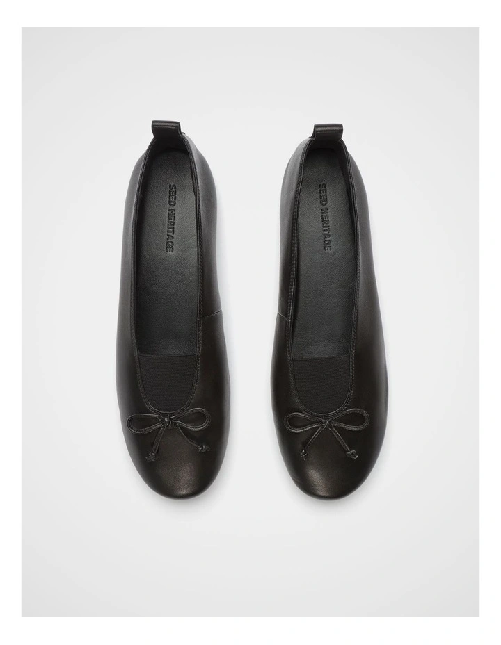 Lou Ballet Flat in Black image 3