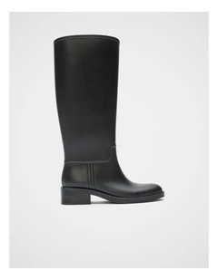 Freya Knee High Rainboot in Black