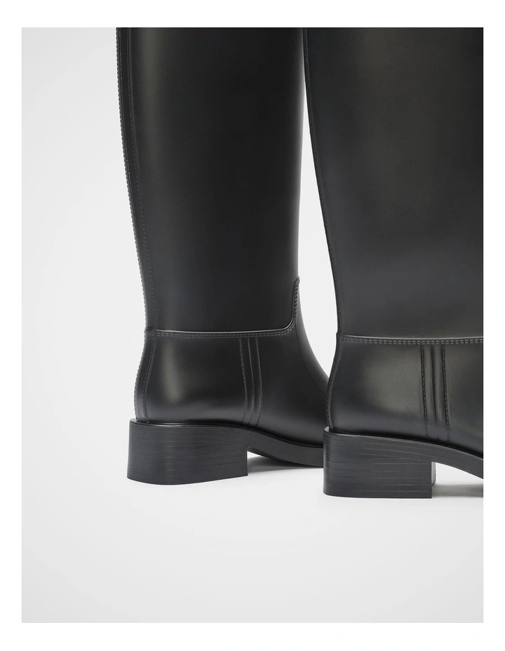 Freya Knee High Rainboot in Black image 3