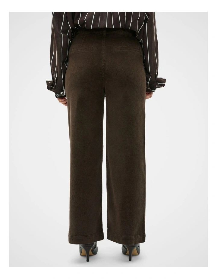Corduroy Pocket Front Pant in Coffee Bean image 7