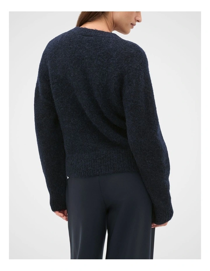 Lofty Relaxed Cardigan in Twilight Blue image 2