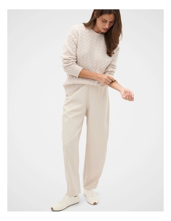 Australian Merino Cable Knit in Vanilla Cream image 3