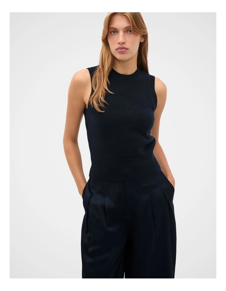 Brushed Wool Vest in Twilight Blue image 1