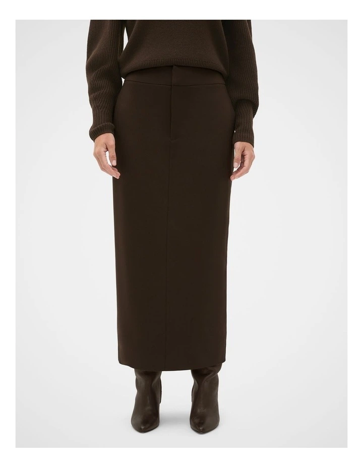 Tailored Pencil Skirt in Coffee Bean image 1