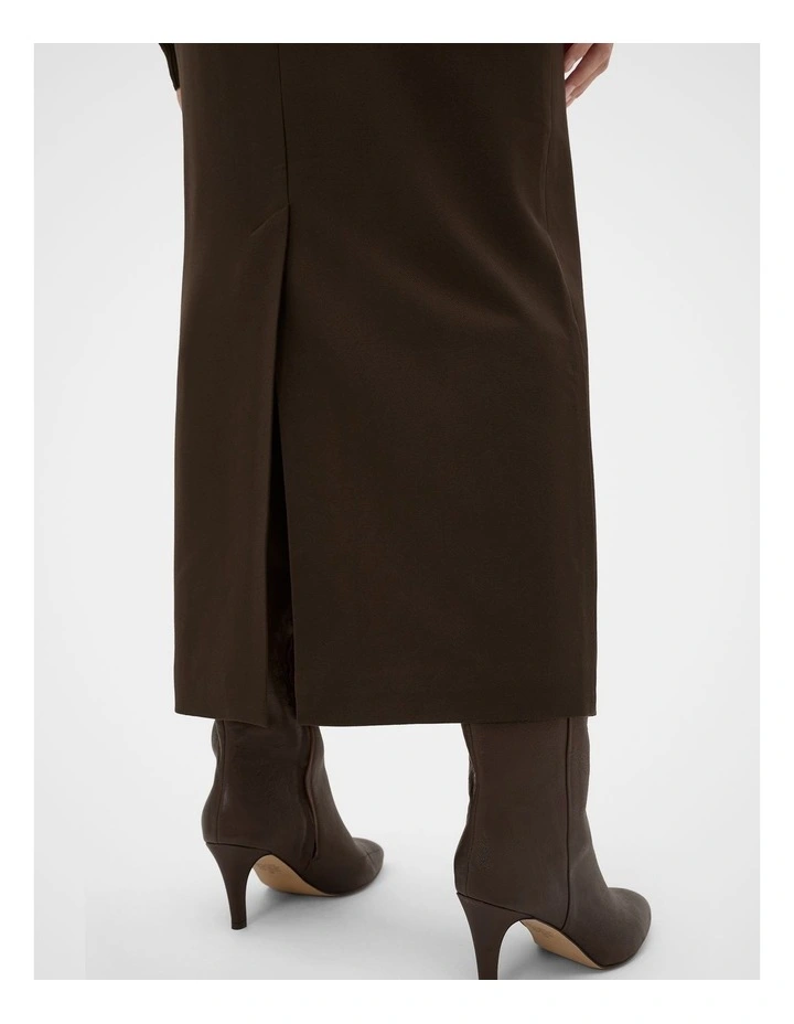 Tailored Pencil Skirt in Coffee Bean image 3