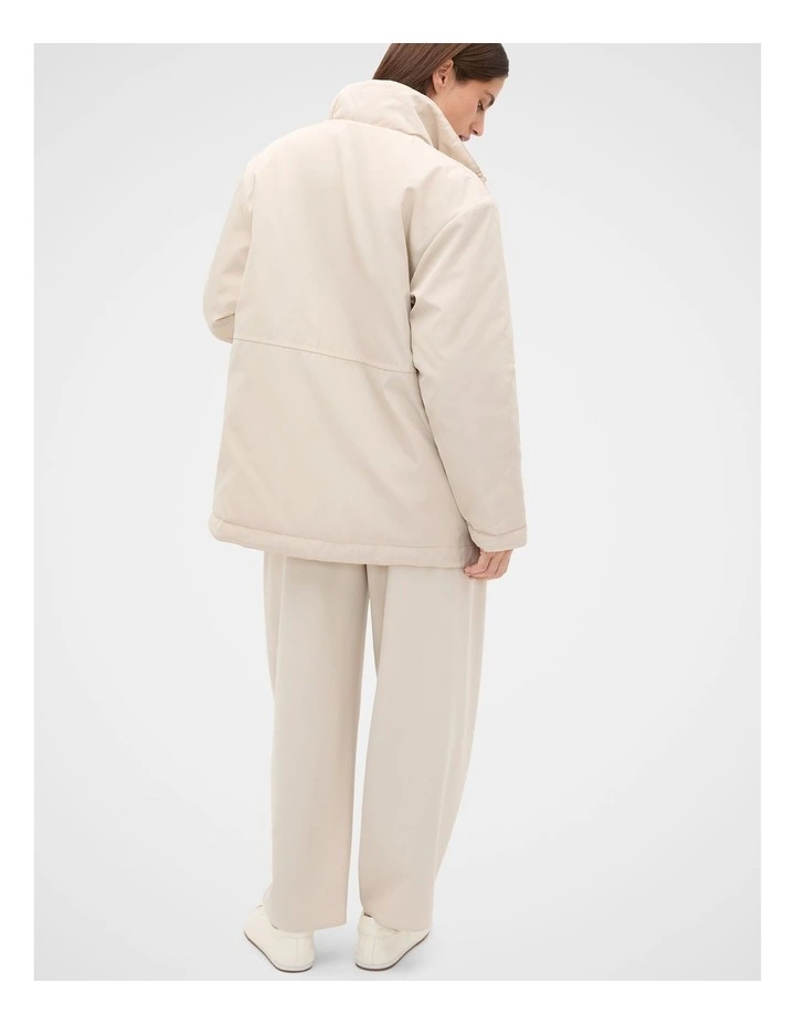 Reversible Puffer Jacket in Vanilla Cream image 2
