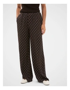 Spot Easy Wide Leg Pant in Coffee Bean Spot
