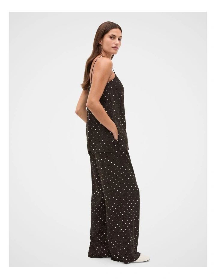 Spot Print Longline Cami in Coffee Bean Spot image 4