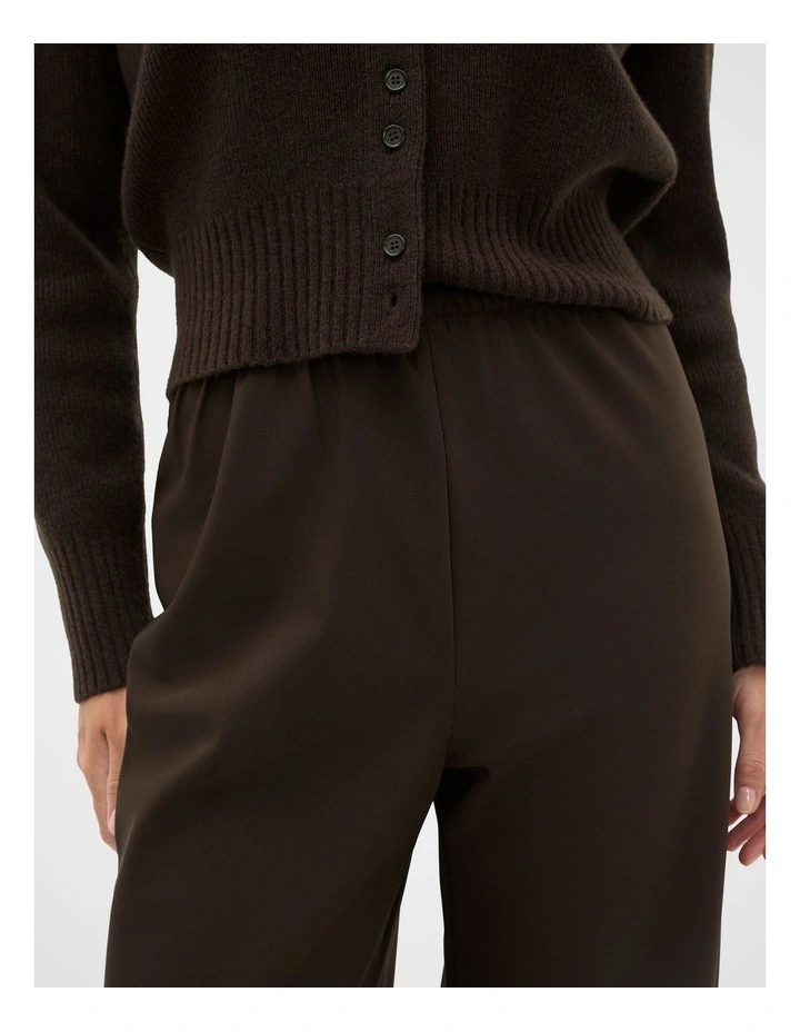 Easy Wide Leg Pant in Coffee Bean image 3