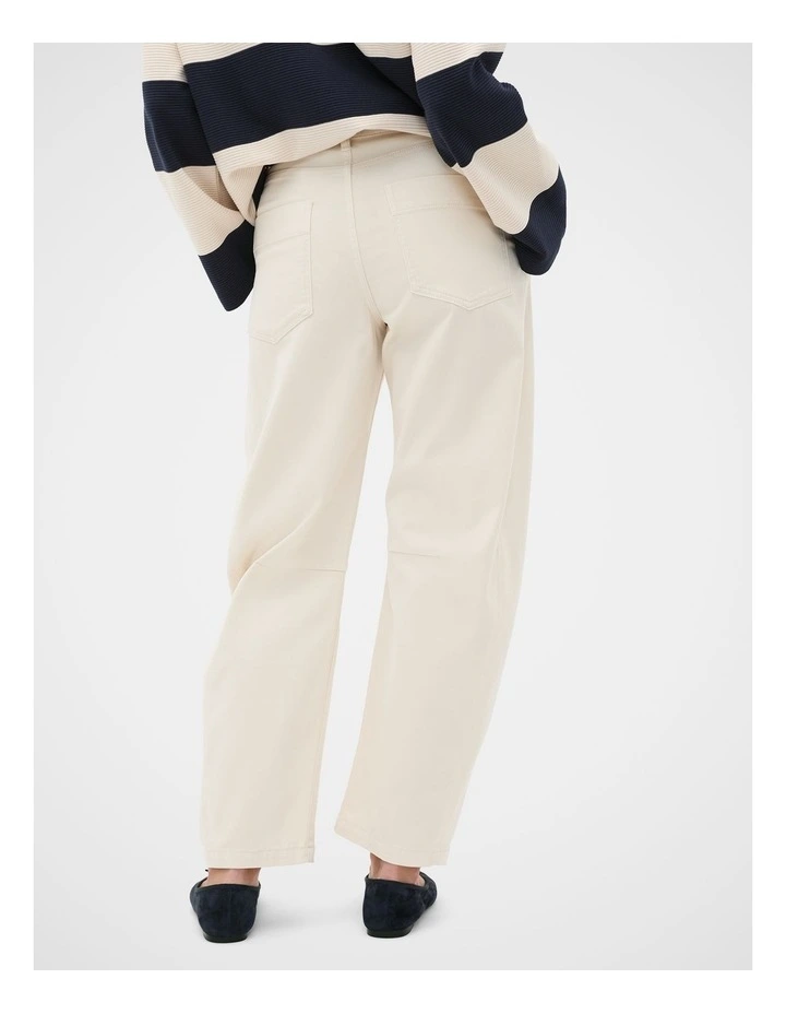 Twill Cotton Tapered Pant in Coconut Cream image 2