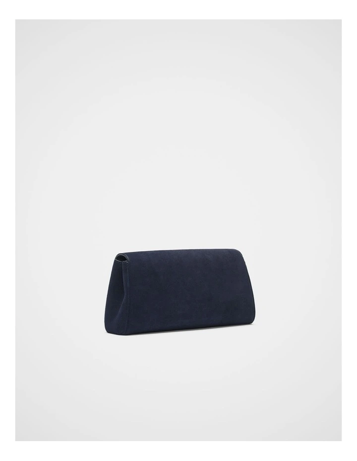Suede Clutch in Twilight Blue image 3