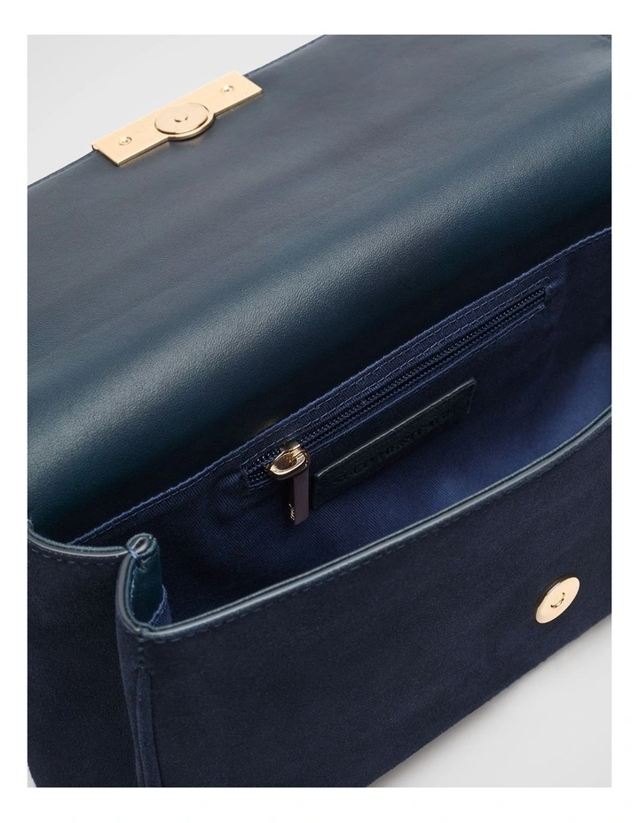 Suede Clutch in Twilight Blue image 4