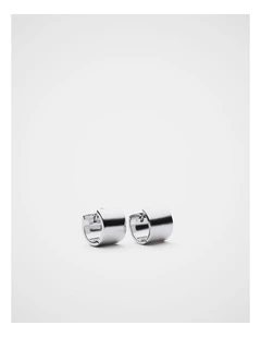 Square Hoop Earring in Silver