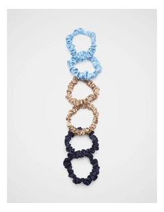 Mini Scrunchie in Soft Blue