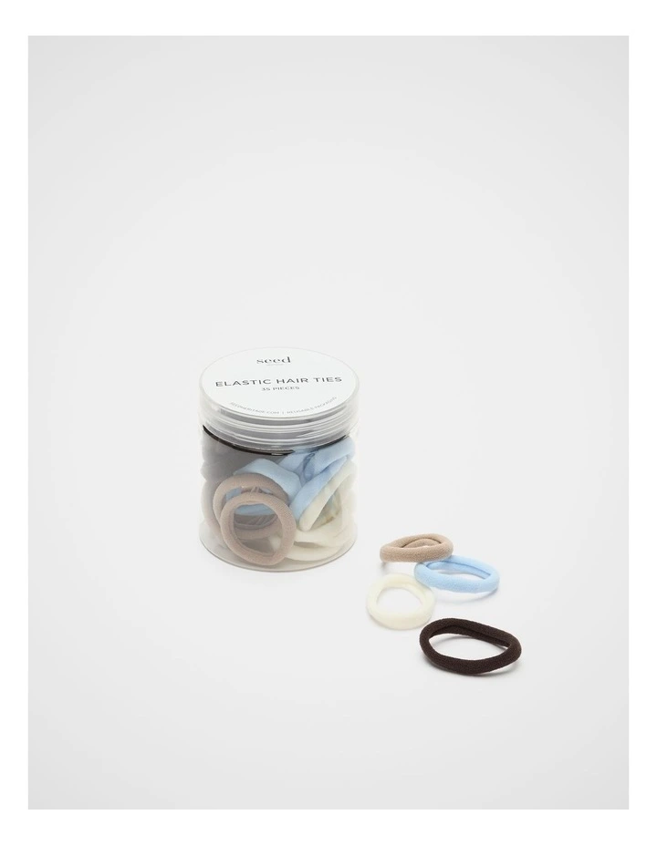 Hair Tie Set in Soft Blue image 1